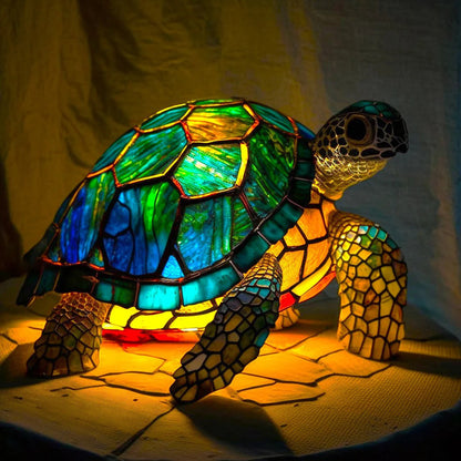 Stained Glass Animal Lamp
