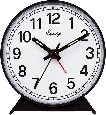 Equity 14075 Black Analog Wind-Up Alarm Clock Alarm Clocks Clocks Home & Kitchen Home Décor Products