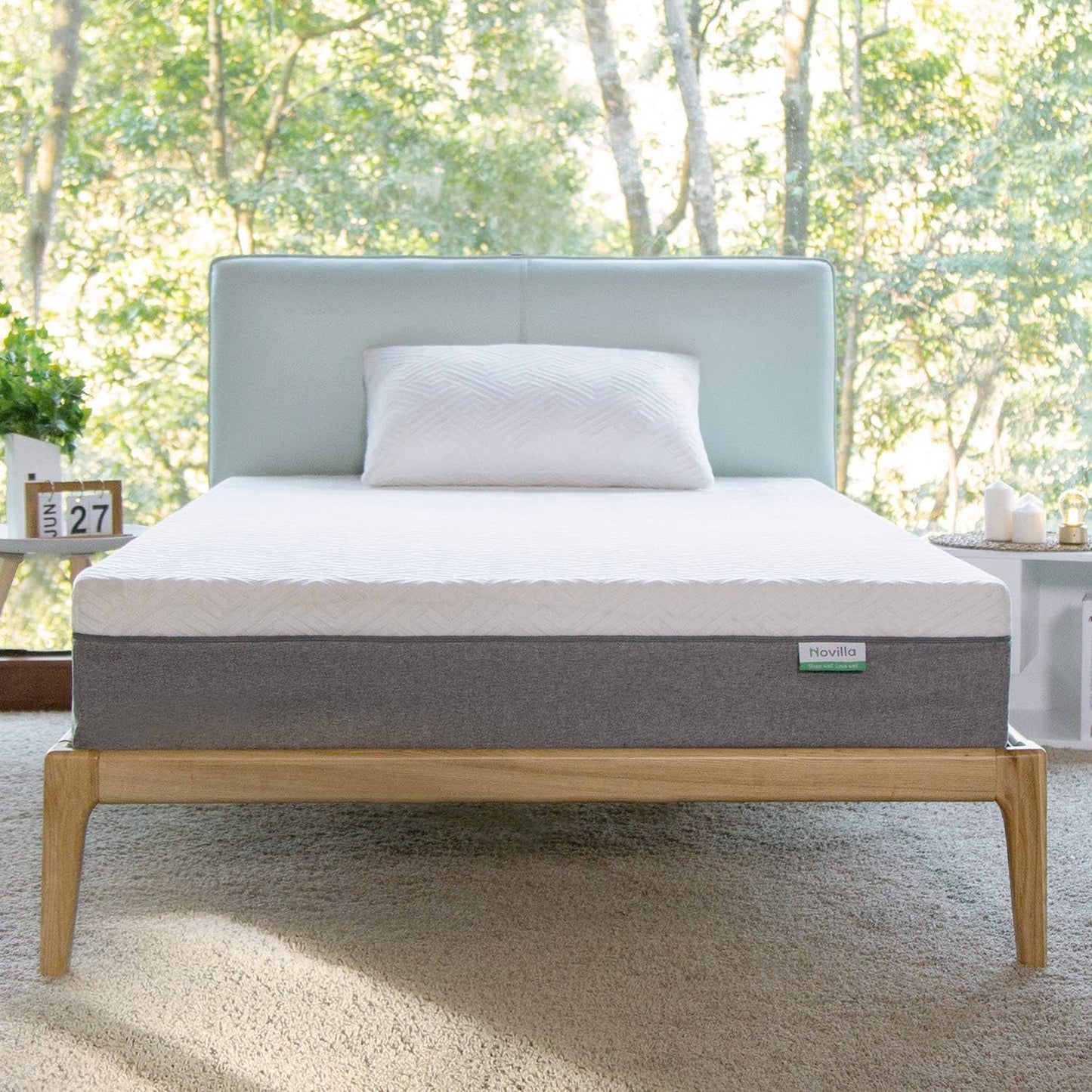 Novilla Queen Size Mattress, 12 Inch Gel Memory Foam Mattress for Cool Sleep & Pressure Relief, Medium Plush Feel with Motion Isolating, Bliss Bedroom Furniture Furniture Home & Kitchen Mattresses Mattresses & Box Springs