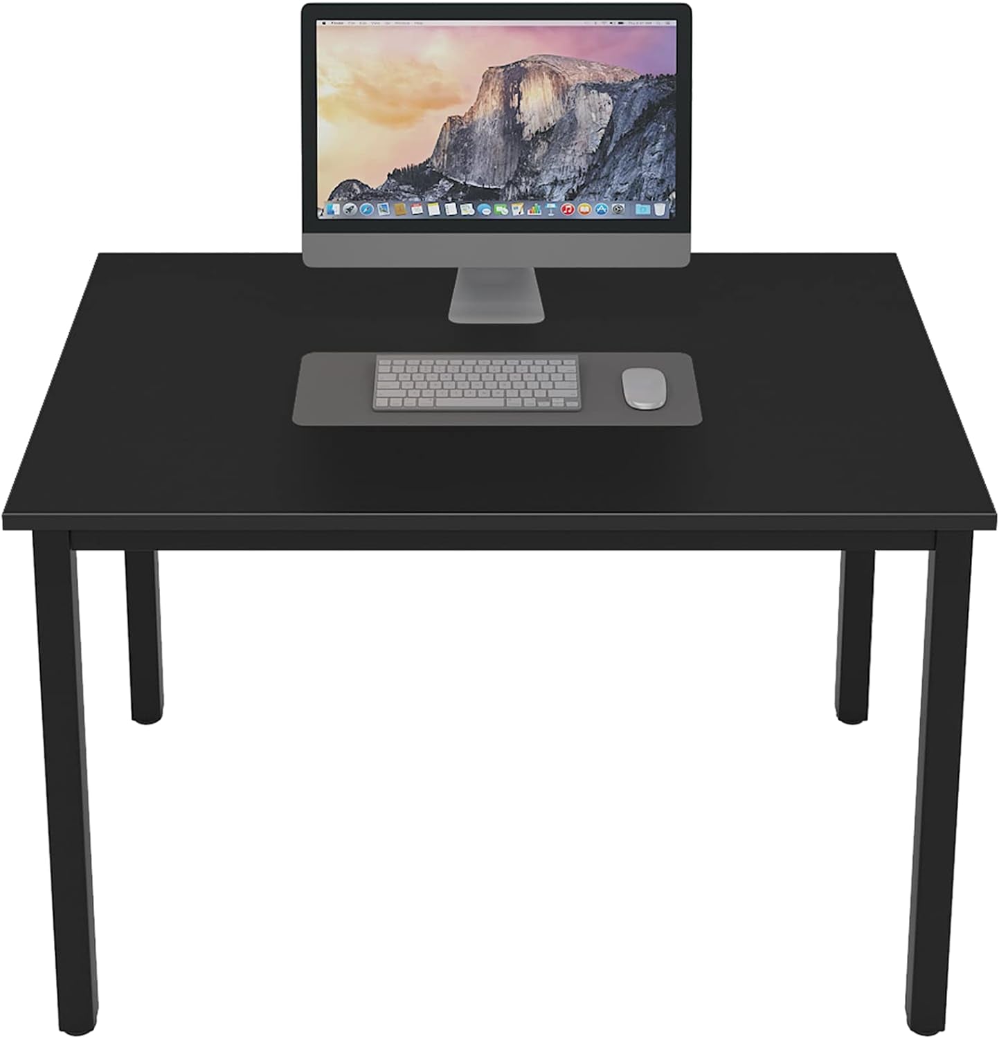 Dlandhome 47 Inches Medium Computer Desk, Composite Wood Board, Decent and Steady Home Office Desk/Workstation/Table, BS1-120BW Furniture Home & Kitchen Home Office Desks Home Office Furniture