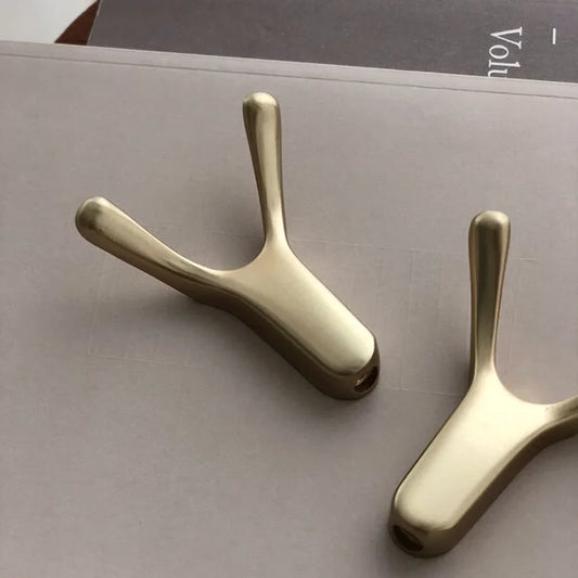 Smooth Branch-Shaped Metal Decorative Hooks