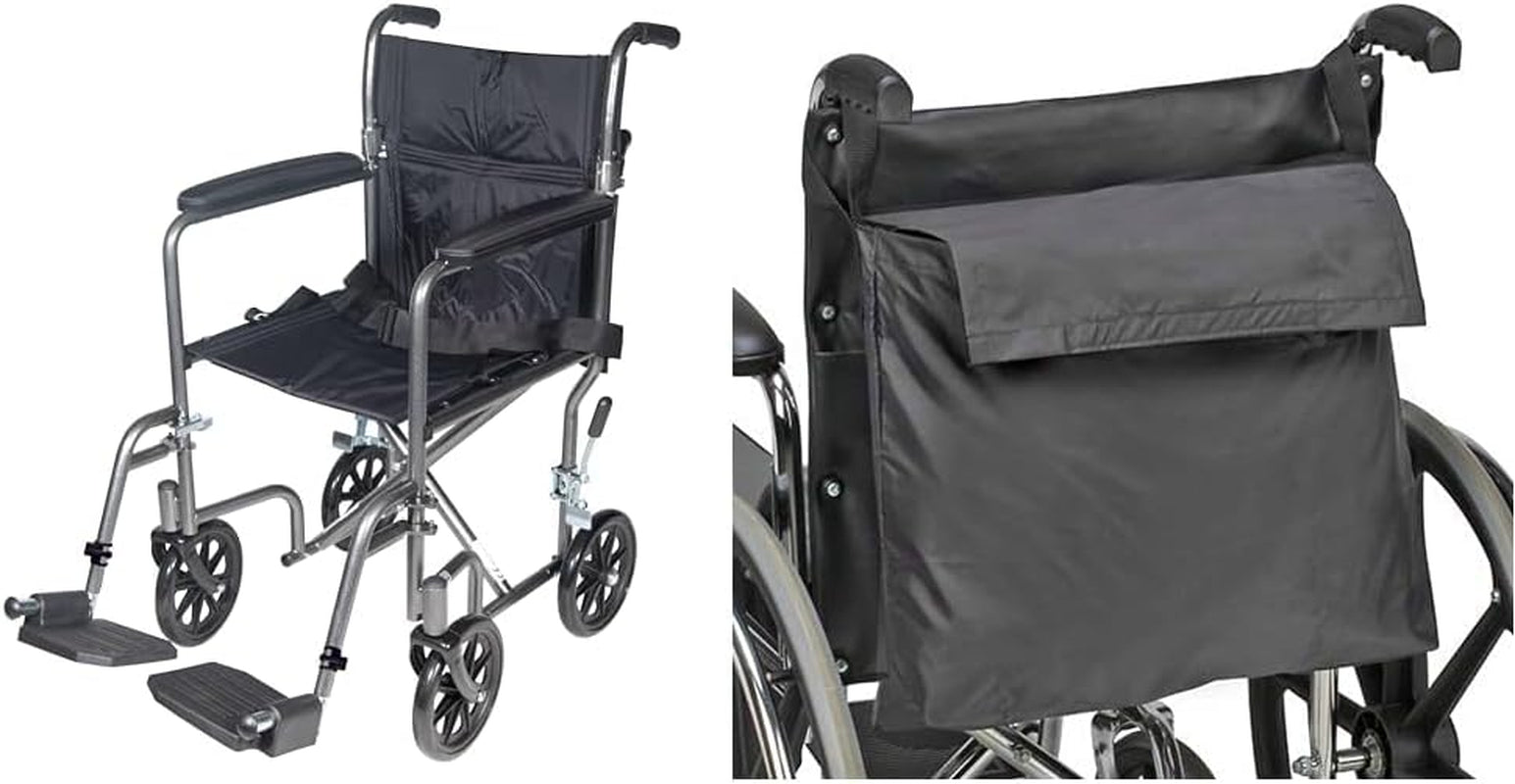 Drive Medical TR39E-SV Lightweight Folding Transport Wheelchair with Swing-Away Footrest, Silver Mobility & Daily Living Aids Mobility Aids & Equipment Mobility Scooters & Accessories Self-Propelled Wheelchairs Wheelchairs