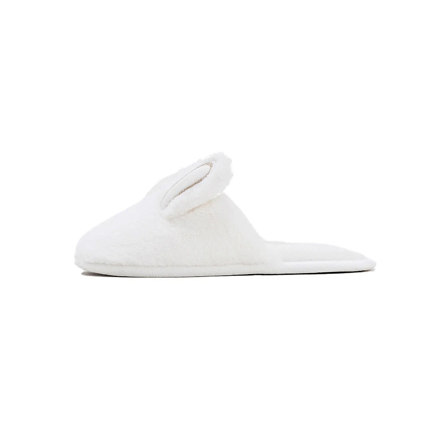 Plush Bunny Ear Faux Fur House Slippers