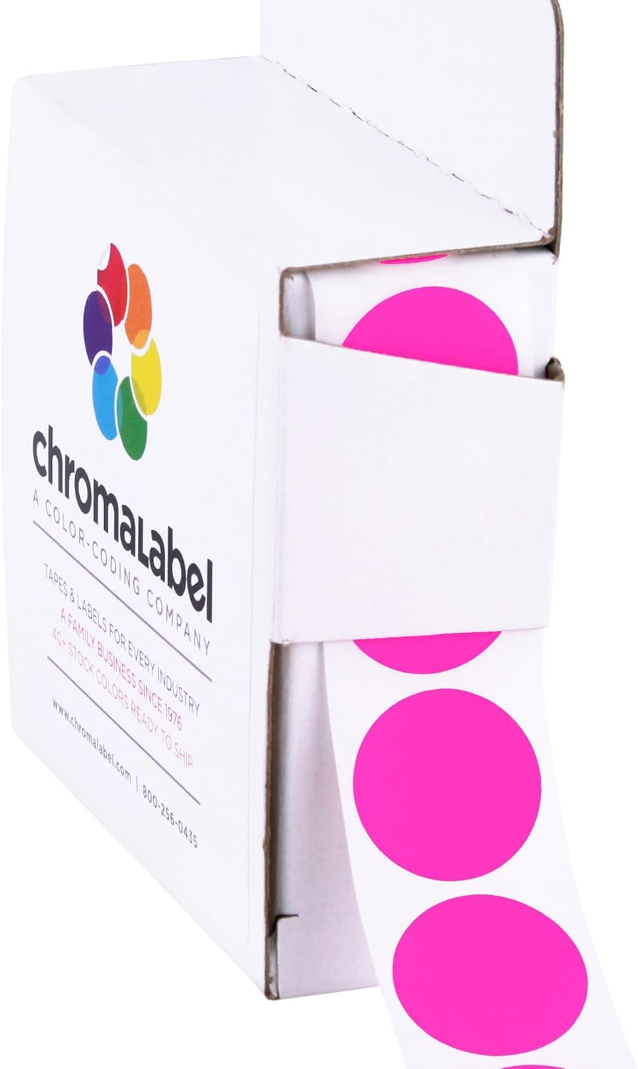 Chromalabel 0.75 Inch round Label Permanent Color Code Dot Stickers, 1000 Labels per Dispenser Box, Dark Blue Color-Coding Labels Indexes & Stamps Labels Labels & Stickers Office & School Supplies Office Products