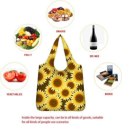 Reusable Linen Tote Bags Eco-Friendly Shoulder Bags for Travel Outdoor Hiking Polyester Shopping Totes Home & Kitchen Kitchen & Dining Reusable Grocery Bags Storage & Organization Travel & To-Go Food Containers