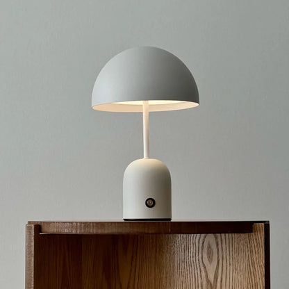 Smooth Mushroom Dome Metal Accent Lamp