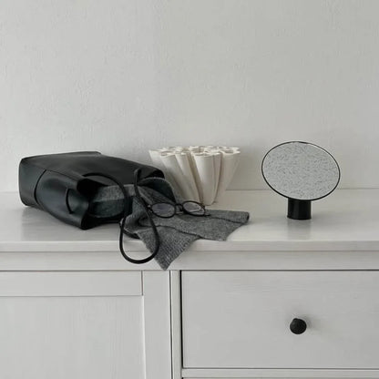 Sleek Minimalist 360° Rotating Desktop Mirror