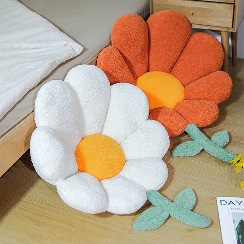 Daisy Flower Plush Seat Cushion cushion pillow plush