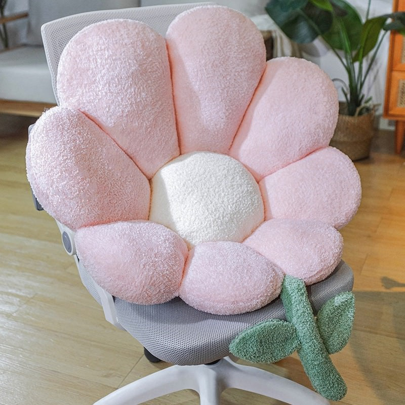 Daisy Flower Plush Seat Cushion cushion pillow plush