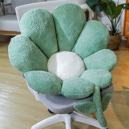 Daisy Flower Plush Seat Cushion cushion pillow plush