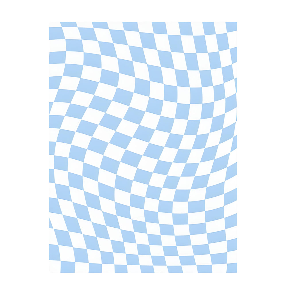 Pastel Curvy Checker Carpet checkered SUB CATEGORY_Rugs