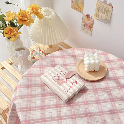 Pastel Plaid Tablecloth AESTHETIC_Art Hoe AESTHETIC_Danish Pastel SUB CATEGORY_Desk Accessories table cloth