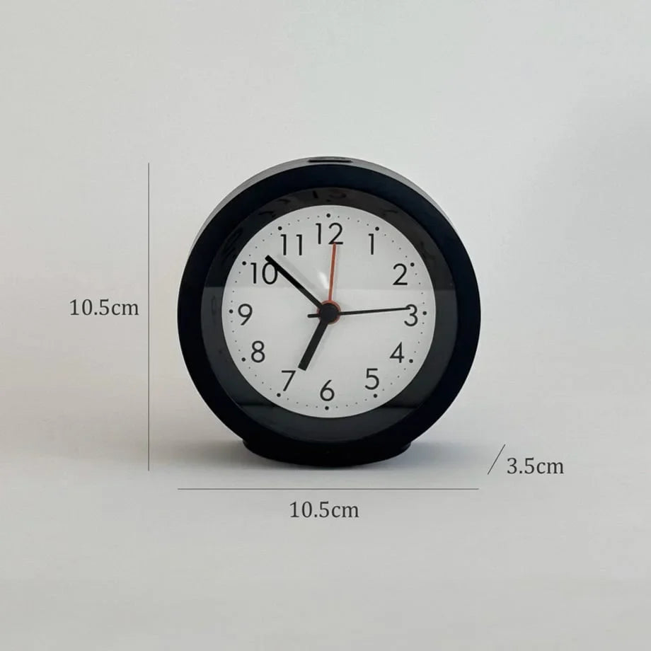 Classic Minimalist Matte ABS Analog Alarm Clock
