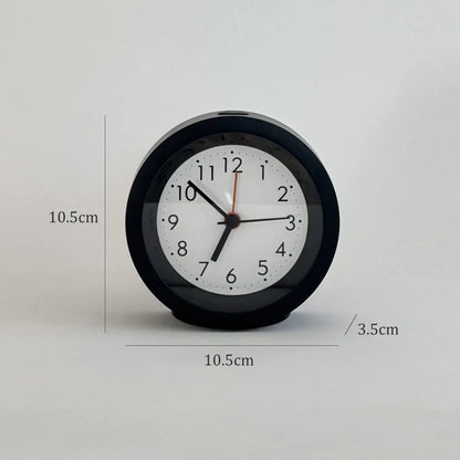 Classic Minimalist Matte ABS Analog Alarm Clock