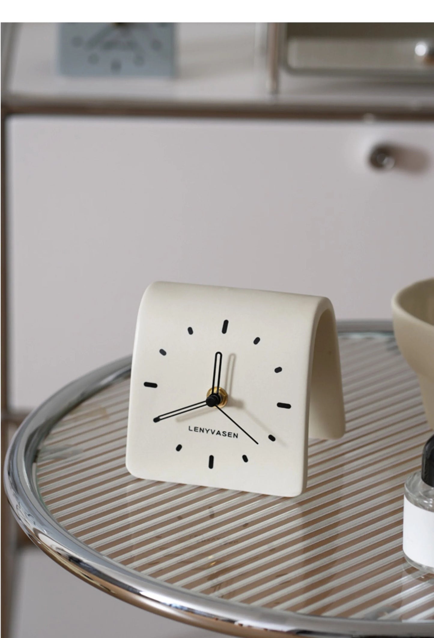 Matte Arch Ceramic Table Clock