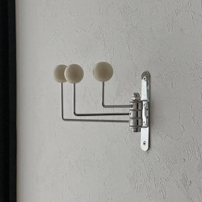 Smooth Ball-End Swivel Metal Wall Hook