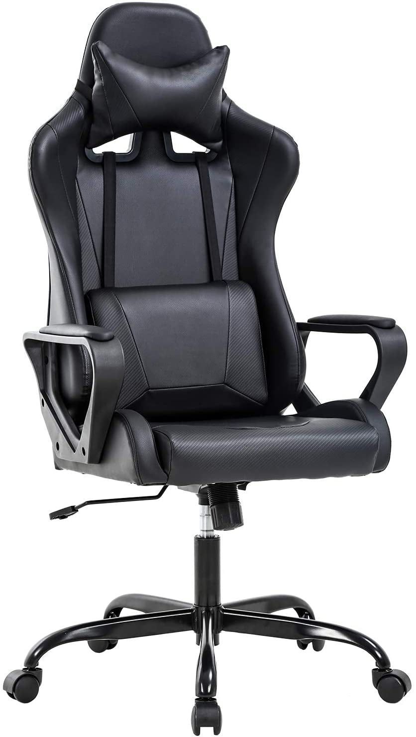 Bestoffice Office Chair Gaming Chair Desk Chair Ergonomic Racing Style Executive Chair with Lumbar Support Adjustable Stool Swivel Rolling Computer Chair for Women,Man Furniture Game & Recreation Room Furniture Gaming Chairs Home & Kitchen Video Game Chairs