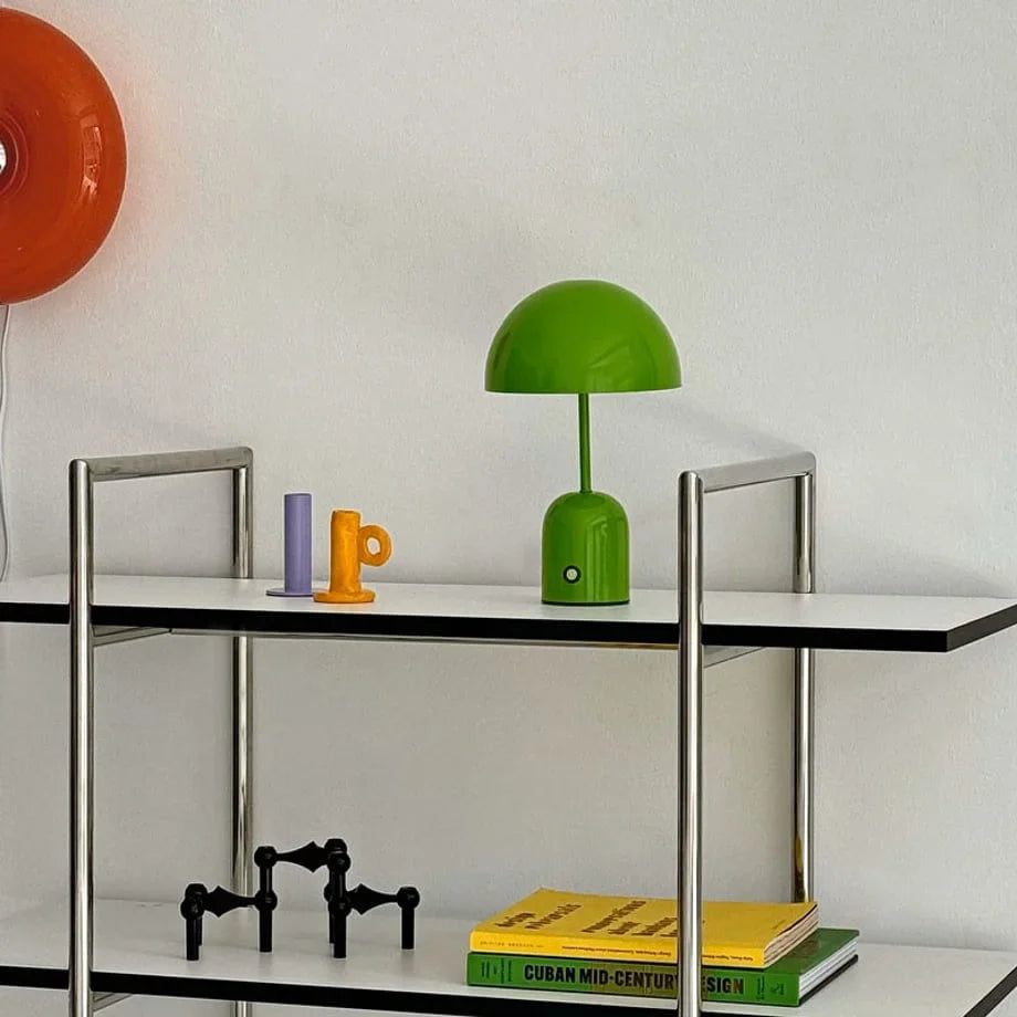 Smooth Mushroom Dome Metal Accent Lamp