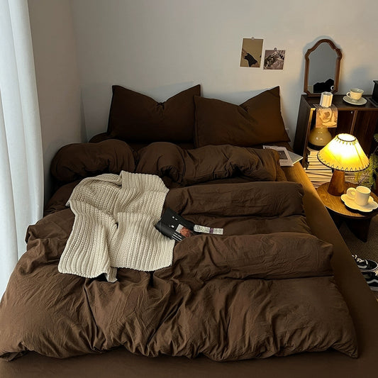 Dark Brown Shades Bedding Set