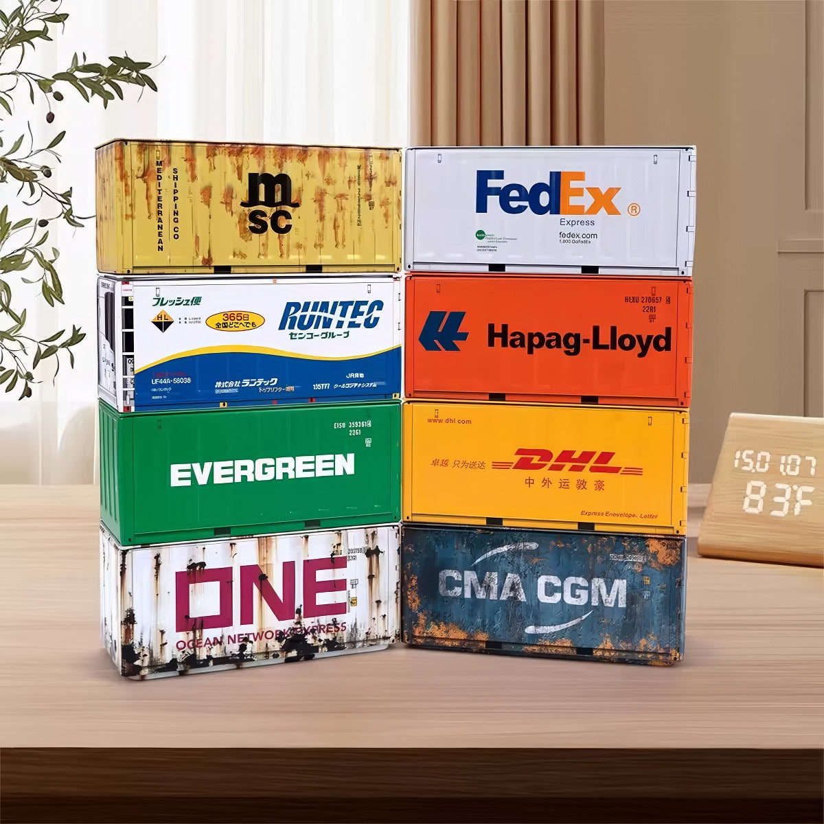 Mini Shipping Container Desk Storage Box