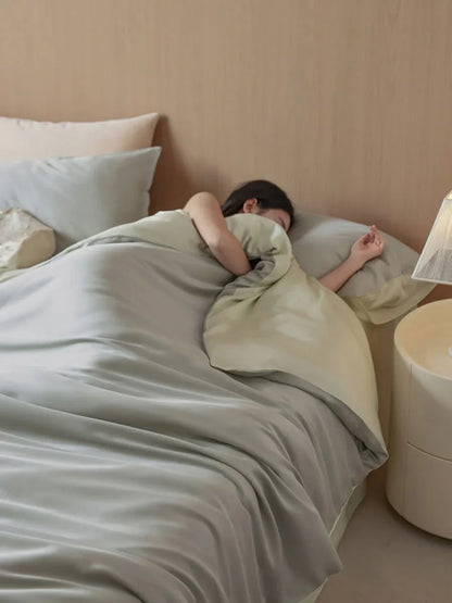 Silky-Smooth Solid Color Cooling Tencel Bedding Set