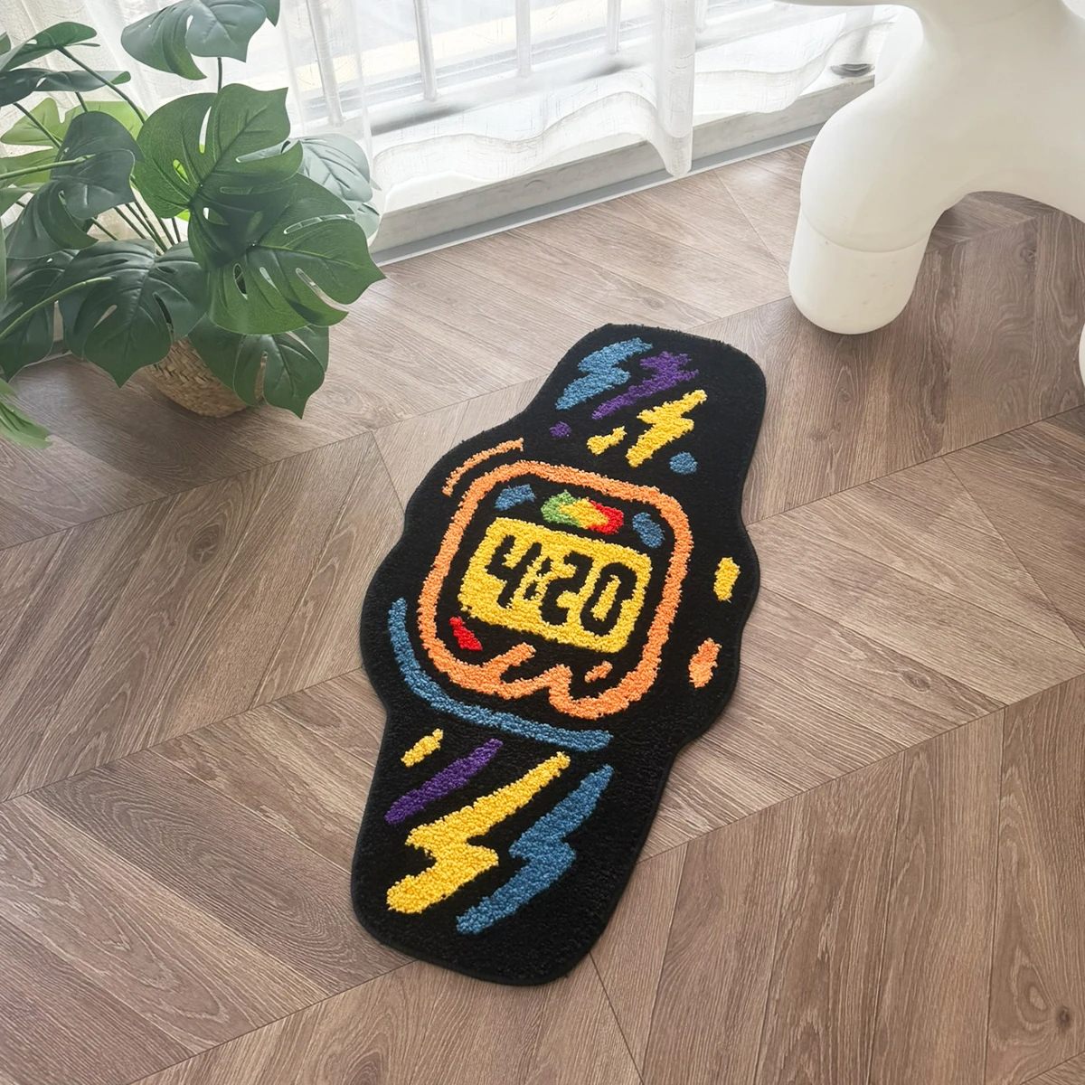 Digital Watch Tufted Rug accent rug round rug tag__new_NEW