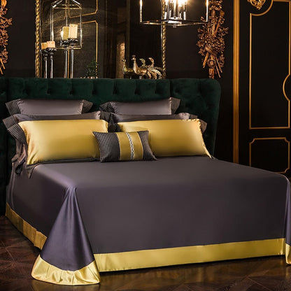 Amarilla Luxury Embroidered Egyptian Cotton Satin Bedding Set