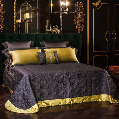 Amarilla Luxury Embroidered Egyptian Cotton Satin Bedding Set
