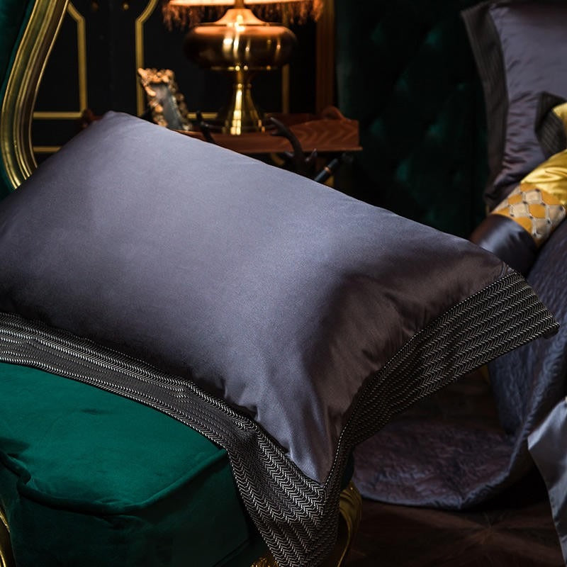 Amarilla Luxury Embroidered Egyptian Cotton Satin Bedding Set