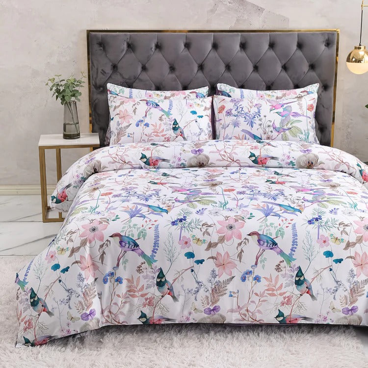 Avis Botanical Bird Ultra Soft Egyptian Cotton Bedding Set