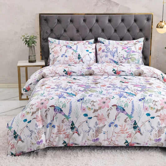 Avis Botanical Bird Ultra Soft Egyptian Cotton Bedding Set