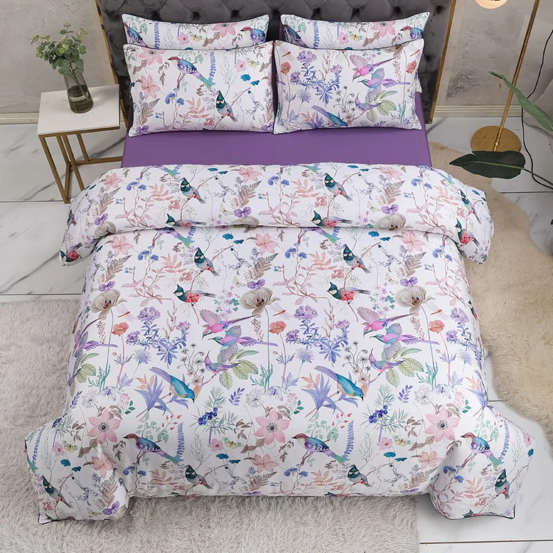 Avis Botanical Bird Ultra Soft Egyptian Cotton Bedding Set