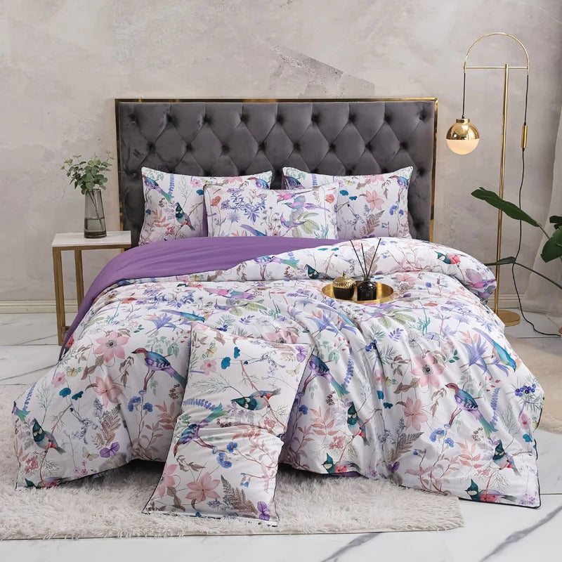 Avis Botanical Bird Ultra Soft Egyptian Cotton Bedding Set