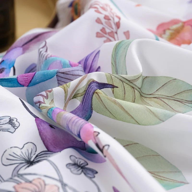 Avis Botanical Bird Ultra Soft Egyptian Cotton Bedding Set