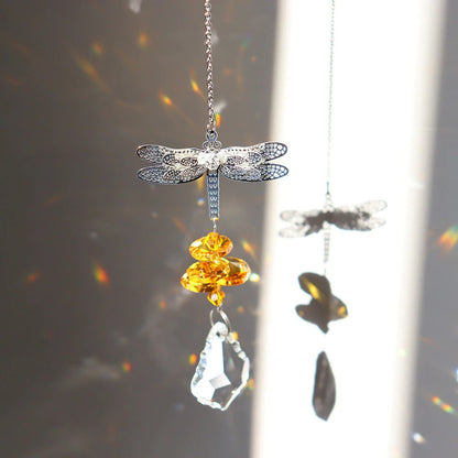 Dragonfly Crystal Light Catcher AESTHETIC_Witchcore SUB CATEGORY_Suncatchers