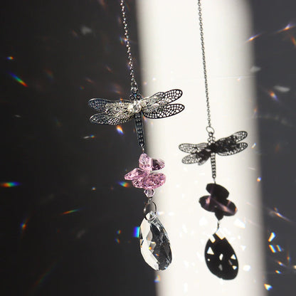 Dragonfly Crystal Light Catcher AESTHETIC_Witchcore SUB CATEGORY_Suncatchers