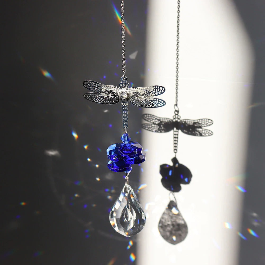 Dragonfly Crystal Light Catcher AESTHETIC_Witchcore SUB CATEGORY_Suncatchers