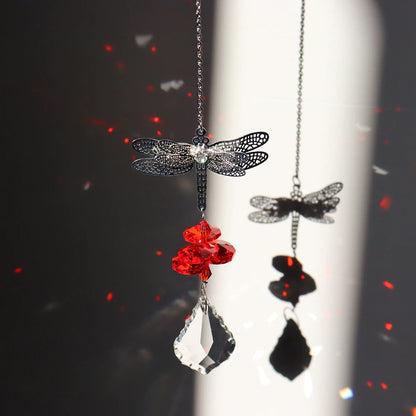 Dragonfly Crystal Light Catcher AESTHETIC_Witchcore SUB CATEGORY_Suncatchers