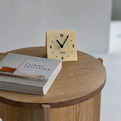 Sleek Minimalist Metal Table Clock