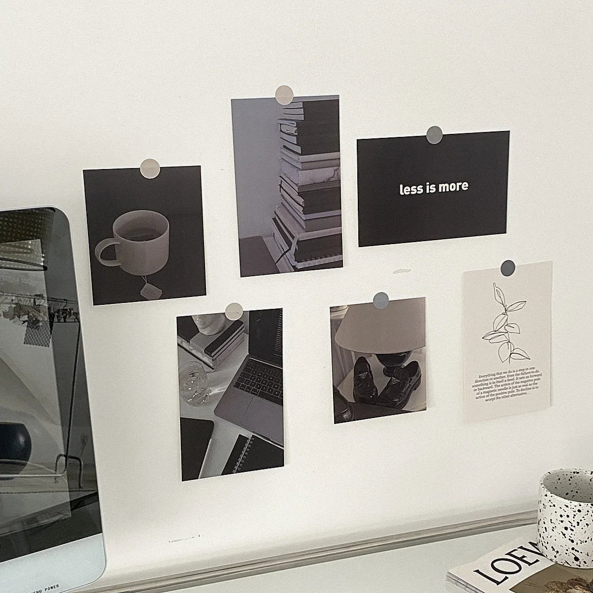 Minimalist Monochrome Wall Collage Kit