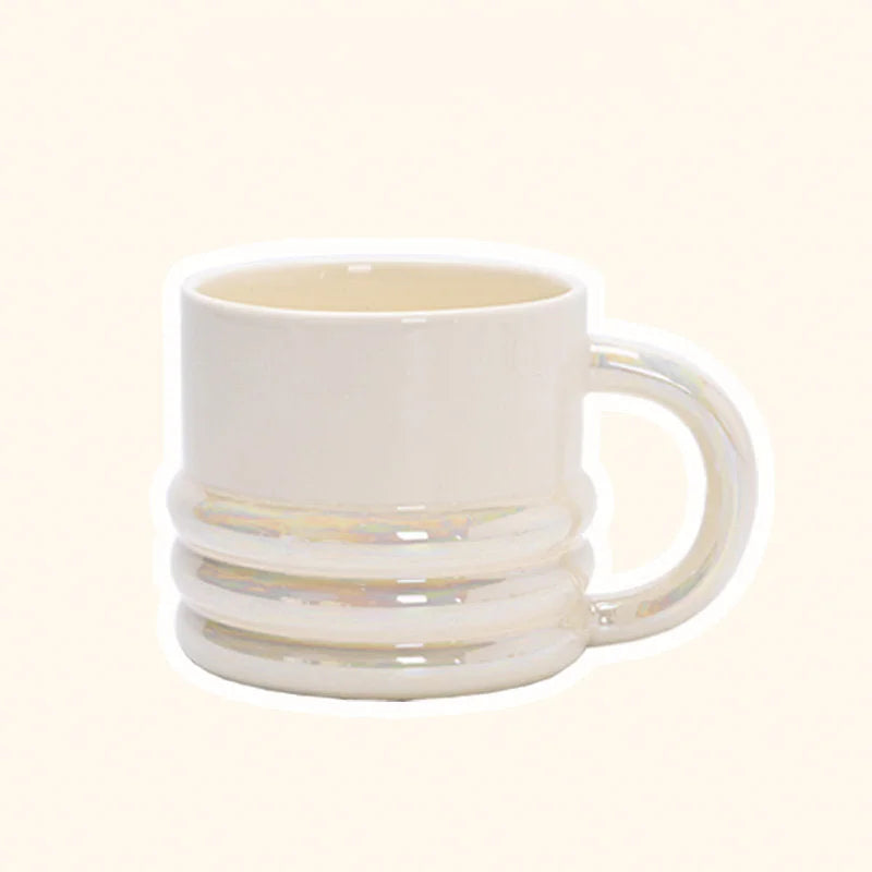 Chunky Ribbed Ceramic Mug