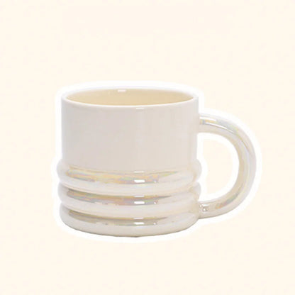 Chunky Ribbed Ceramic Mug