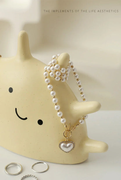 Matte Ceramic Smiling Sun Jewelry Organizer