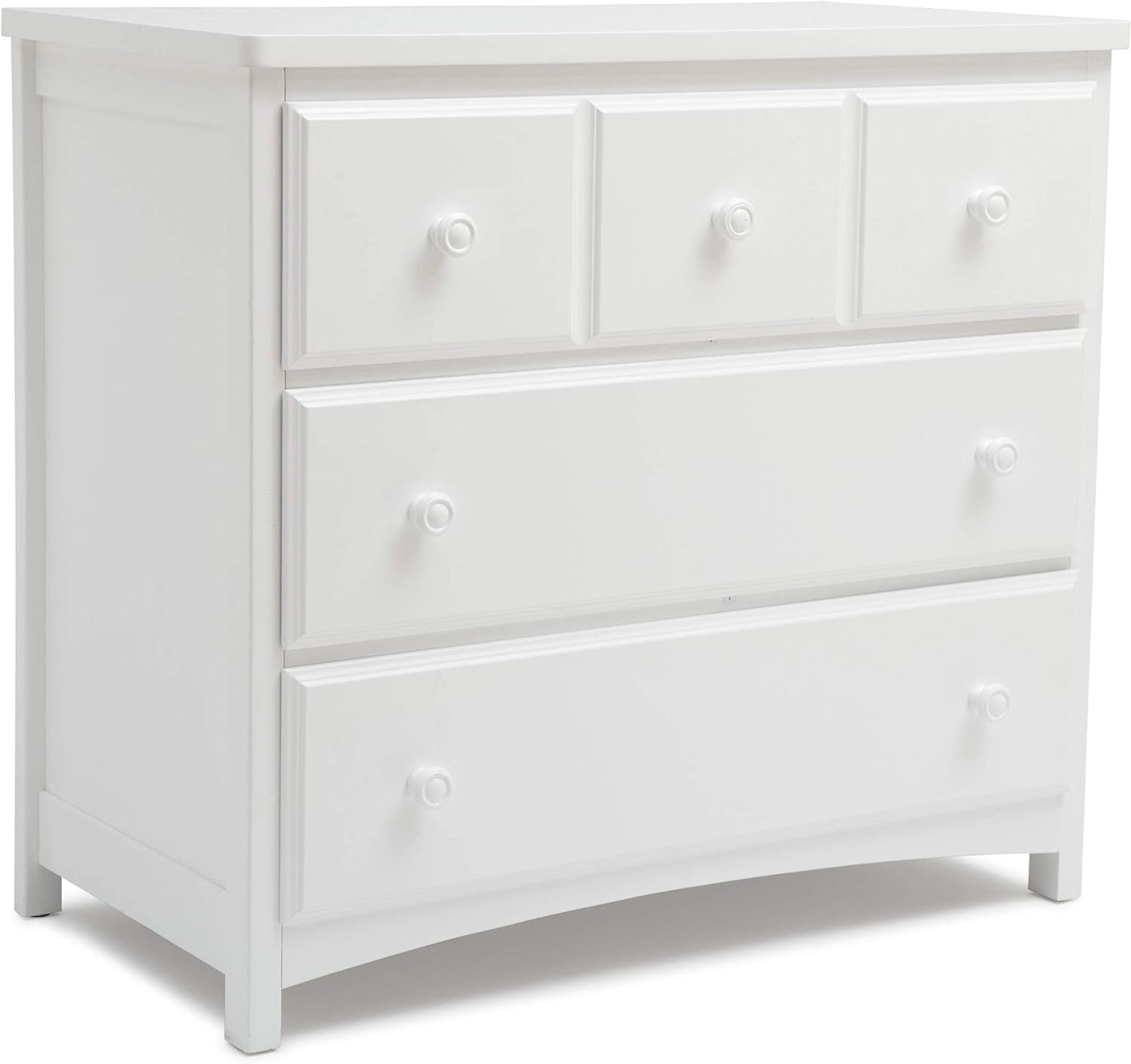 3 Drawer Dresser, Greenguard Gold Certified, Bianca White Bedroom Furniture Dressers Furniture Home & Kitchen