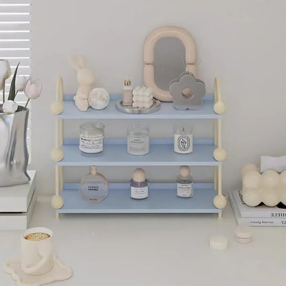 Playful Bauble Two-Tone Metal Desk Shelf