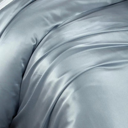 Eloise Bali Blue Luxury Pure Mulberry Silk Bedding Set