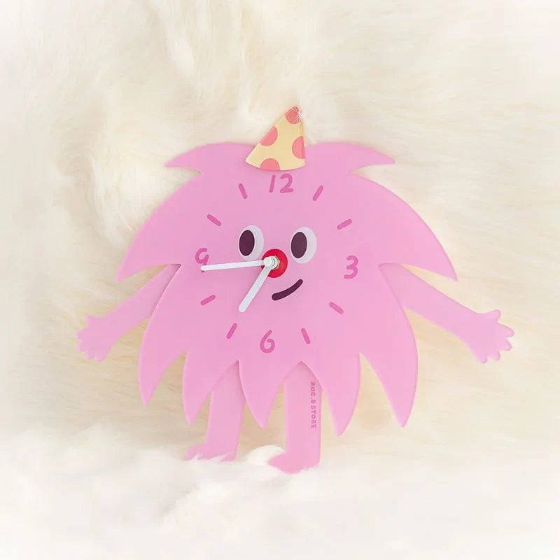 Whimsical Party Monster Acrylic Clock