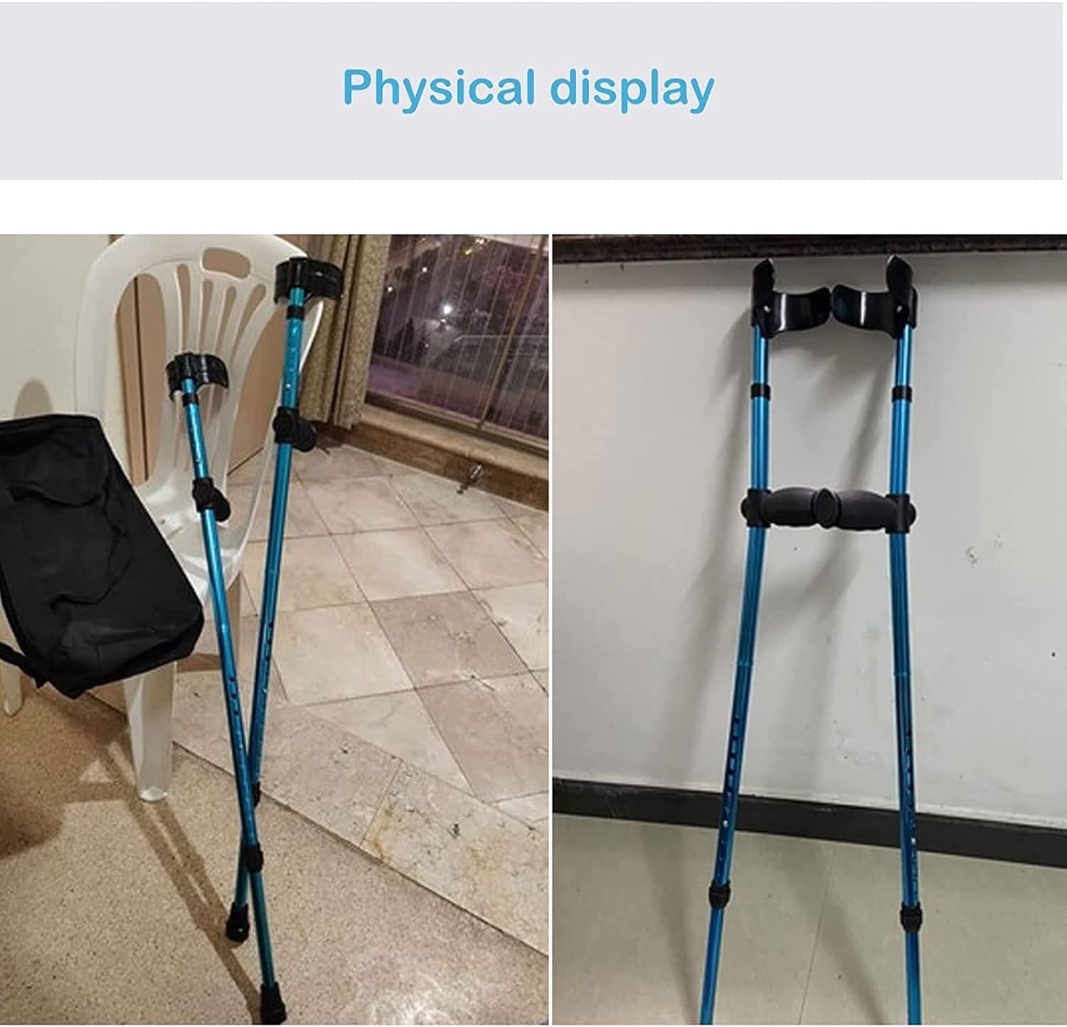 Forearm Crutch for Adult, Portable Folding Walking Stick, Ergonomic Adjustable Aluminum Walking Cane with Arm Support for Seniors Disabled Elderly Canes Crutches Crutches & Accessories Health & Household Medical Supplies & Equipment Mobility & Daily Living Aids Mobility Aids & Equipment