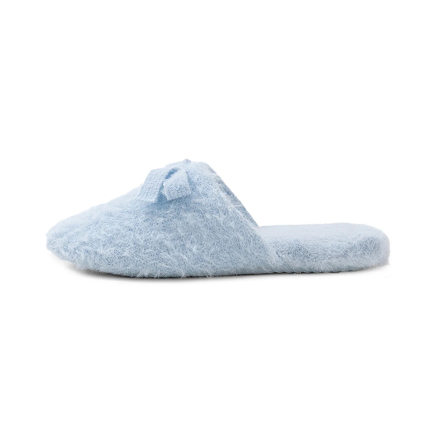 Fuzzy Solid Color Plush House Slippers