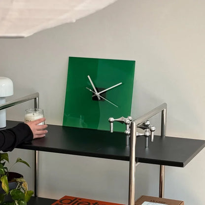 Sleek Solid Color Acrylic Table Clock